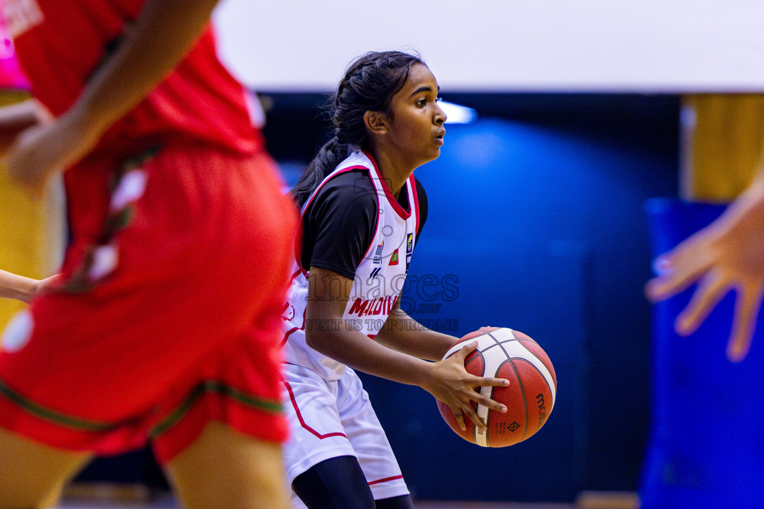 Maldives vs Bangladesh in Day 1 of Under 16 Woman's Asian Cup SABA Qualifiers 2025 was held in Social Center, Male', Maldives on 12th June 2025. Photos: Nausham Waheed / images.mv