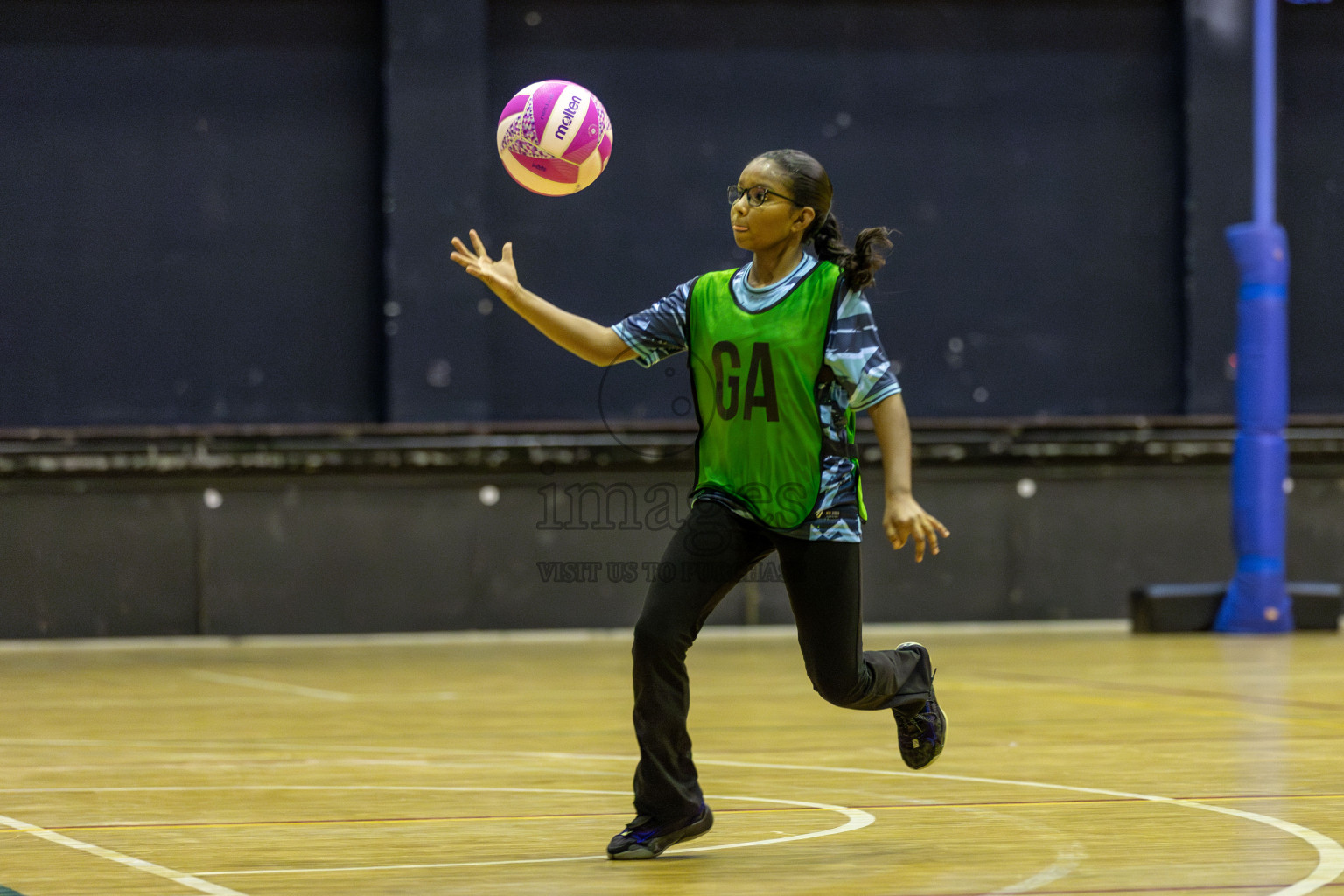 FIONTI A Team vs High flyers in Day 2 of 3rd Junior Championship - Netball association of Maldives, held at Social Center on Monday 20th January 2025 . Photos by Shuu Abdul Sattar