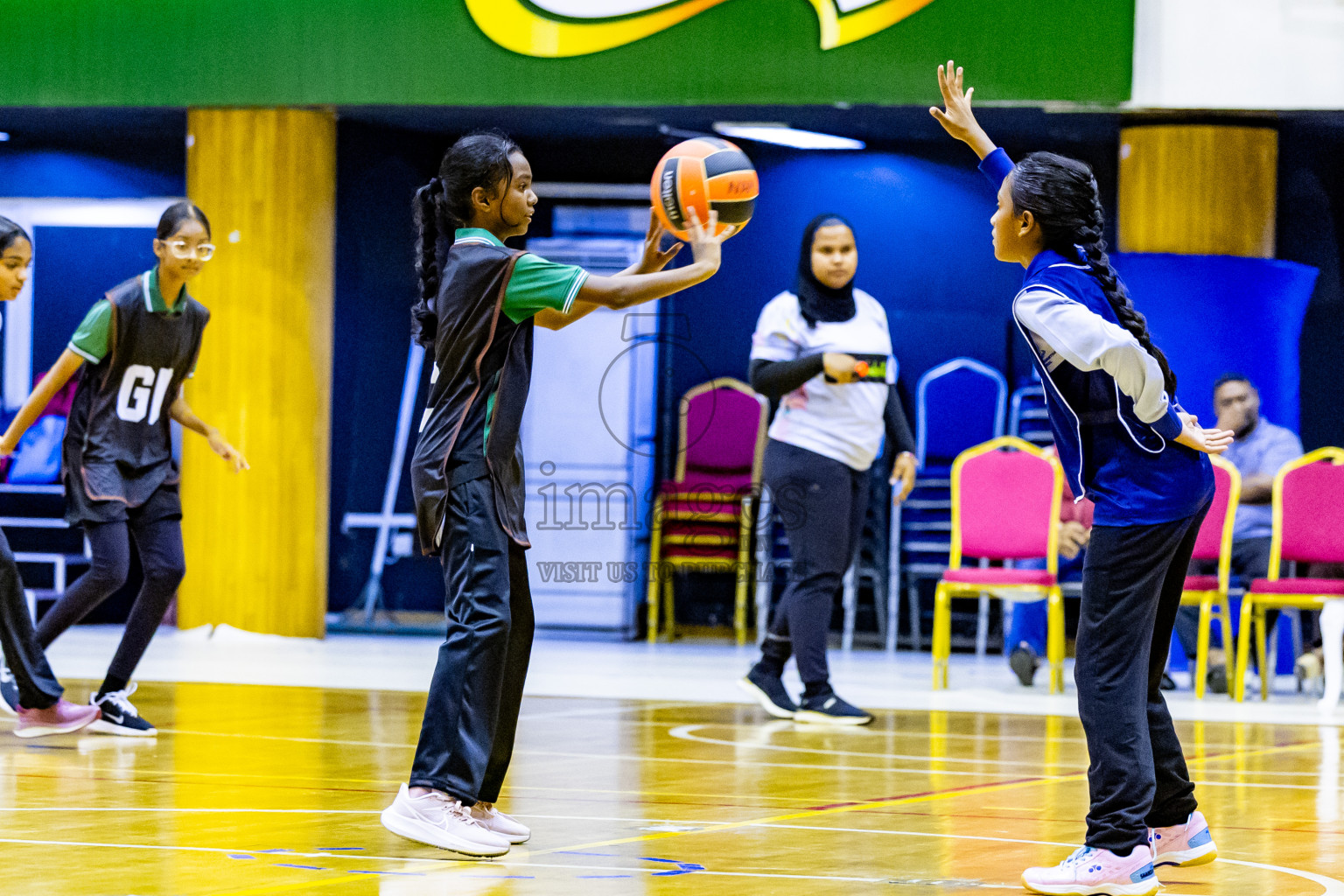 Day 3 of 25th Inter-School Netball Tournament was held in Social Center at Male', Maldives on Sunday, 11th August 2024. Photos: Nausham Waheed / images.mv