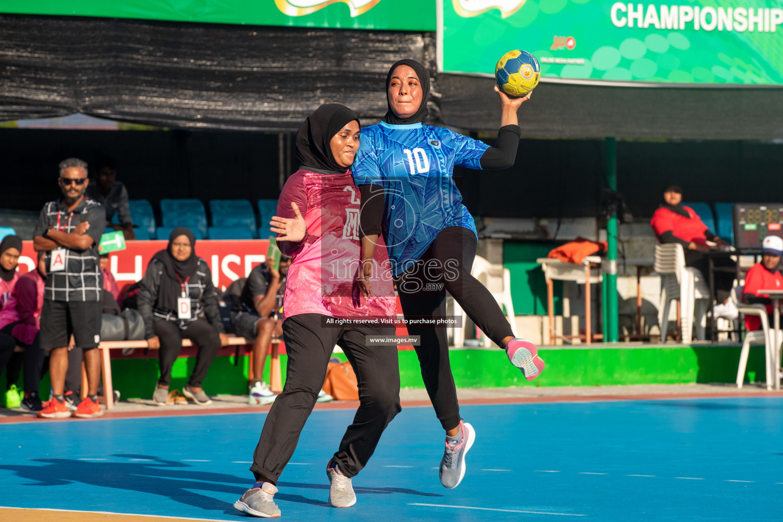 Day 10 of 6th MILO Handball Maldives Championship 2023, held in Handball ground, Male', Maldives on 29th May 2023 Photos: Nausham Waheed/ Images.mv