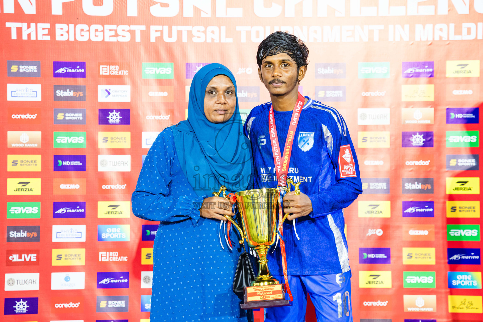 AA. Mathiveri VS AA. Thoddoo in Atoll Round Final on Day 20 of Golden Futsal Challenge 2025 was held on Thursday, 23rd January 2025, in Hulhumale', Maldives. Photos: Abdulla Abeed / images.mv
