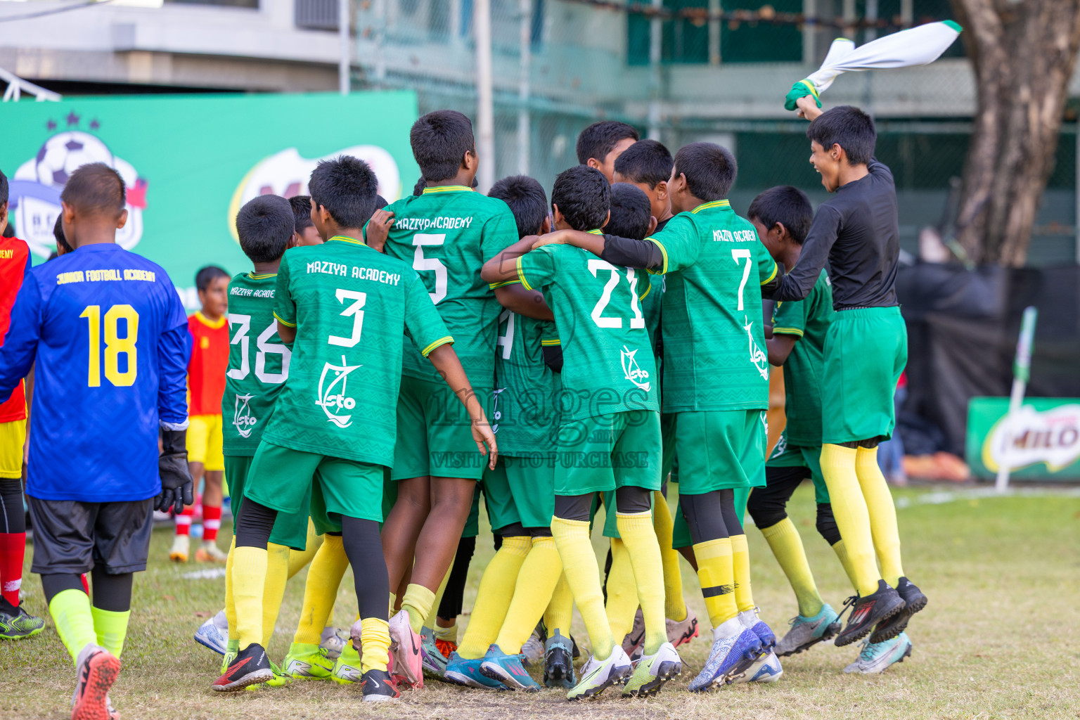 Day 3 of MILO Academy Championship 2025 (U-12) was held at Henveiru Stadium in Male', Maldives on Saturday, 3rd May 2025. Photos: Ismail Thoriq / images.mv