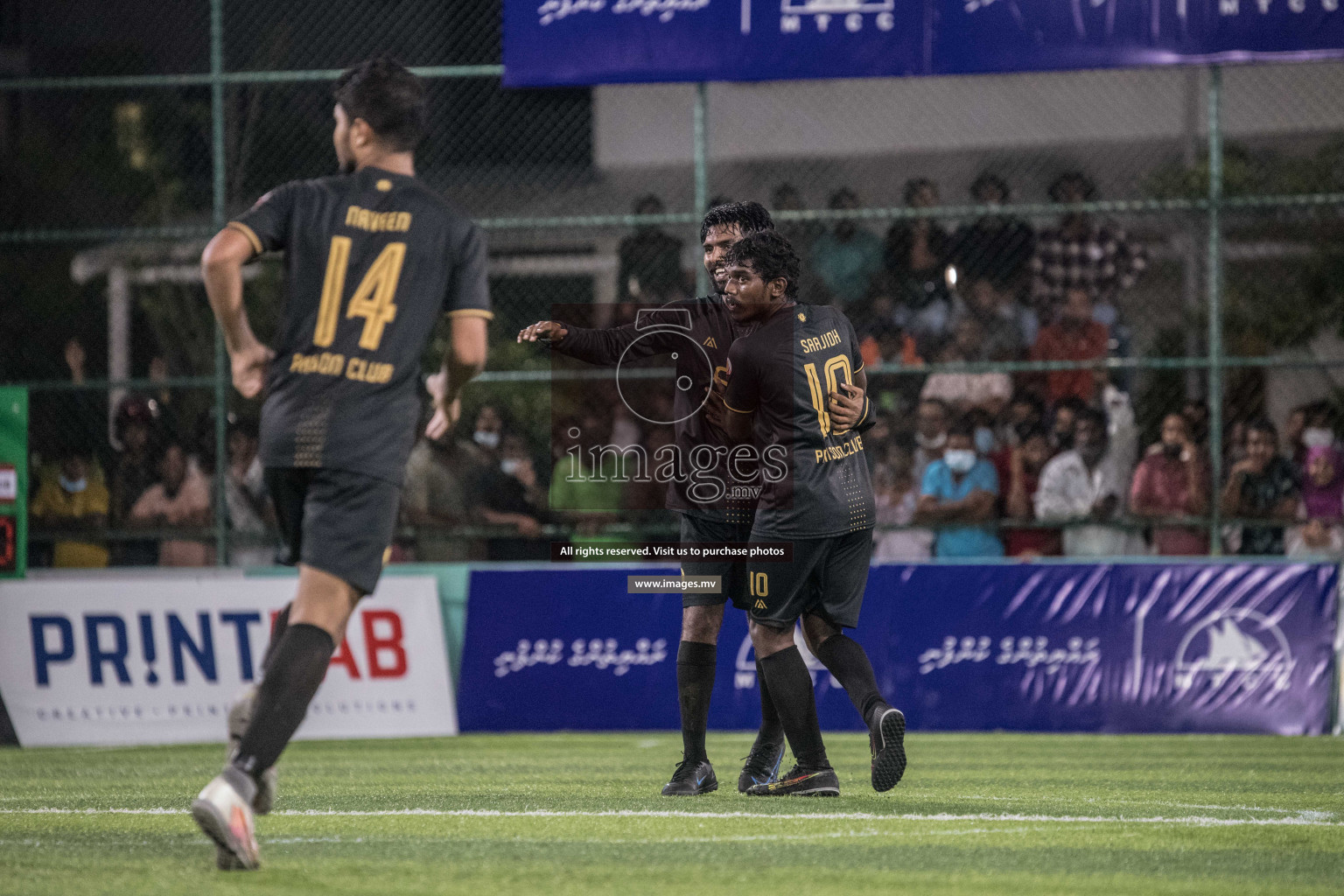 Prison Club vs MACL in the Quarter Finals of Club Maldives 2021 held at Hulhumale;, on 12th December 2021 Photos: Nausham / images.mv