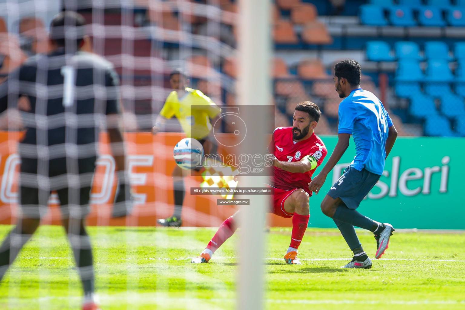 Lebanon vs Maldives in SAFF Championship 2023 held in Sree Kanteerava Stadium, Bengaluru, India, on Tuesday, 28th June 2023. Photos: Nausham Waheed, Hassan Simah / images.mv