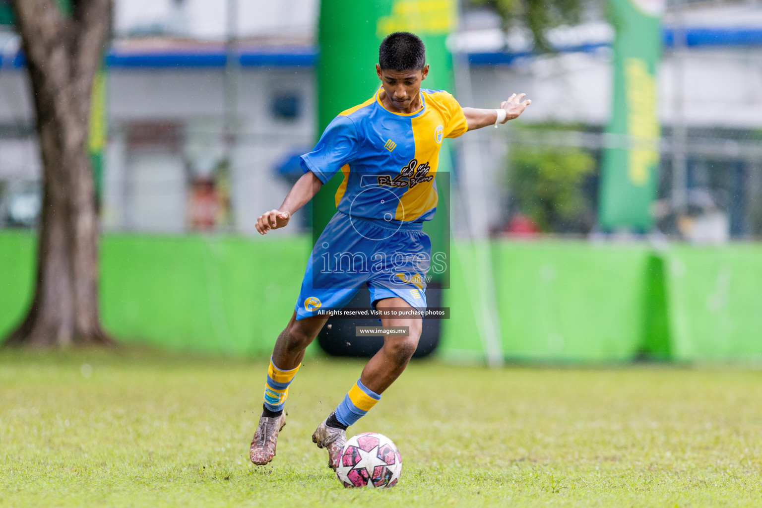 Day 2 of MILO Academy Championship 2023 (u14) was held in Henveyru Stadium Male', Maldives on 4th November 2023. Photos: Nausham Waheed / images.mv