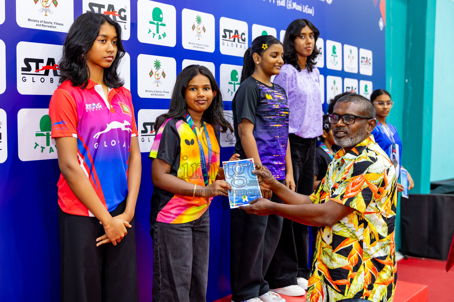 Finals of 30th Table Tennis Association Championship 2025 was held on Saturday, 20th September 2025 in Male' TT Hall, Male', Maldives. Photos: Nausham Waheed / images.mv