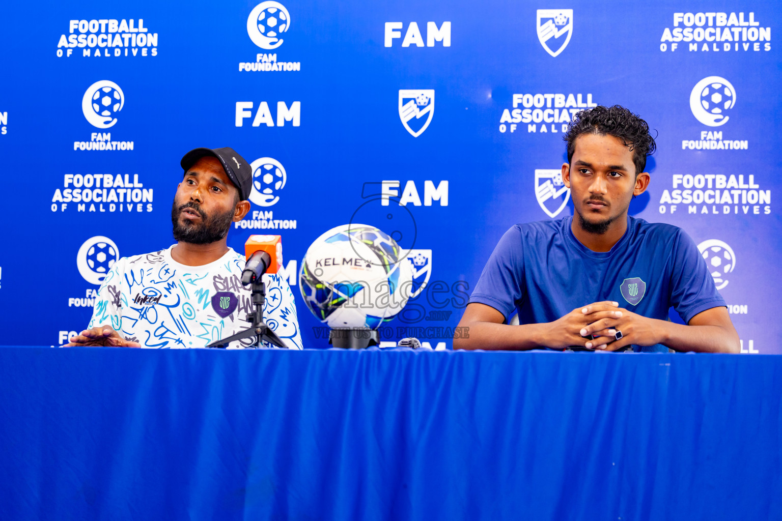 Final Pre-Match Press of Under 19 Youth Championship 2024 was held at National Stadium in Male', Maldives on Sunday, 30th June 2024. Photos: Nausham Waheed / images.mv