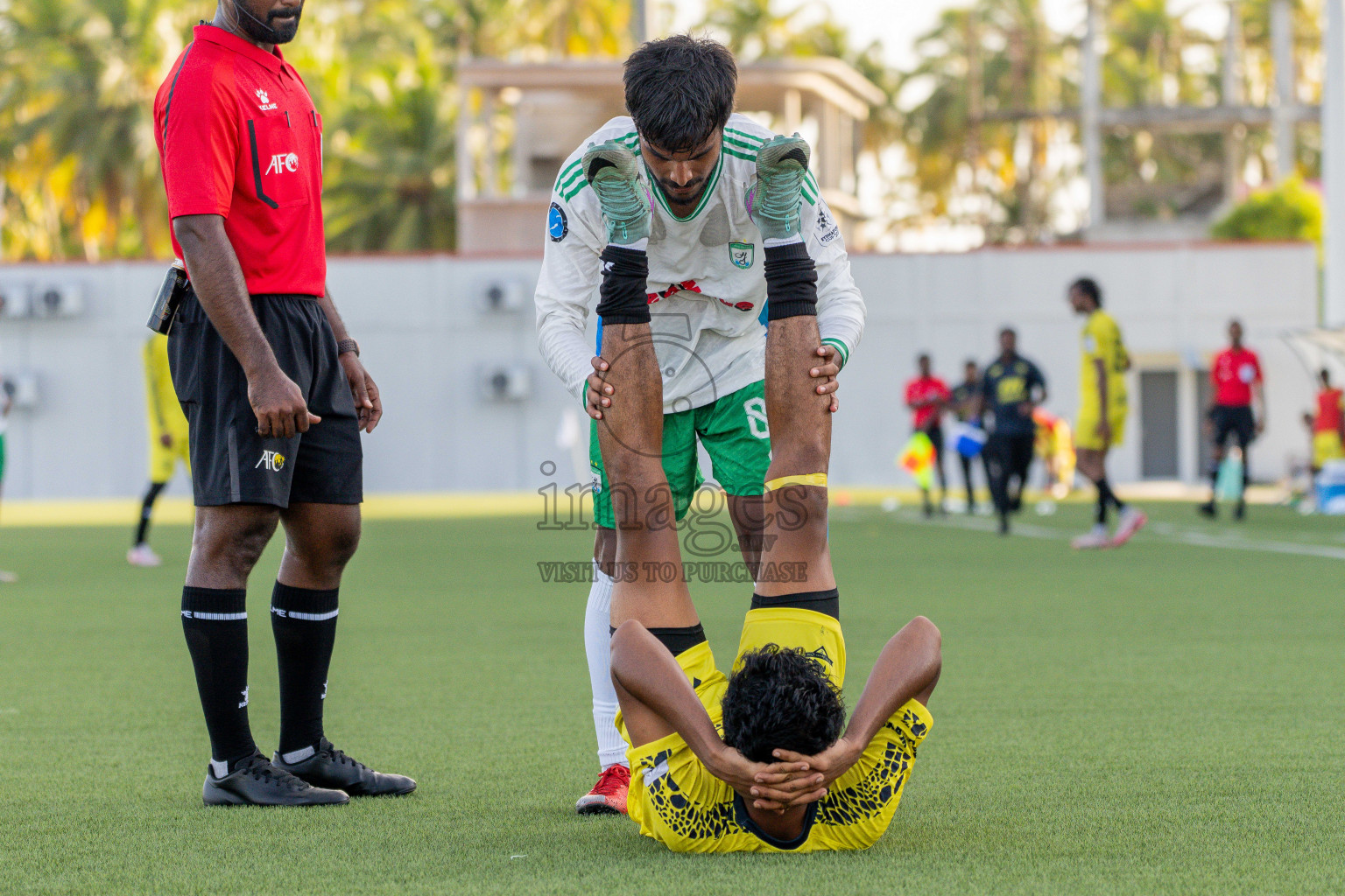 Semi Finals Match 02 Huss Songun FT VS Velaa Sports Club in Day 8 of Eydhafushi Cup 2025 held in Eydhafushi Football Stadium at B. Eydhafushi, Maldives on Saturday, 13th September 2025. Photos: Arif Rasheed / images.mv