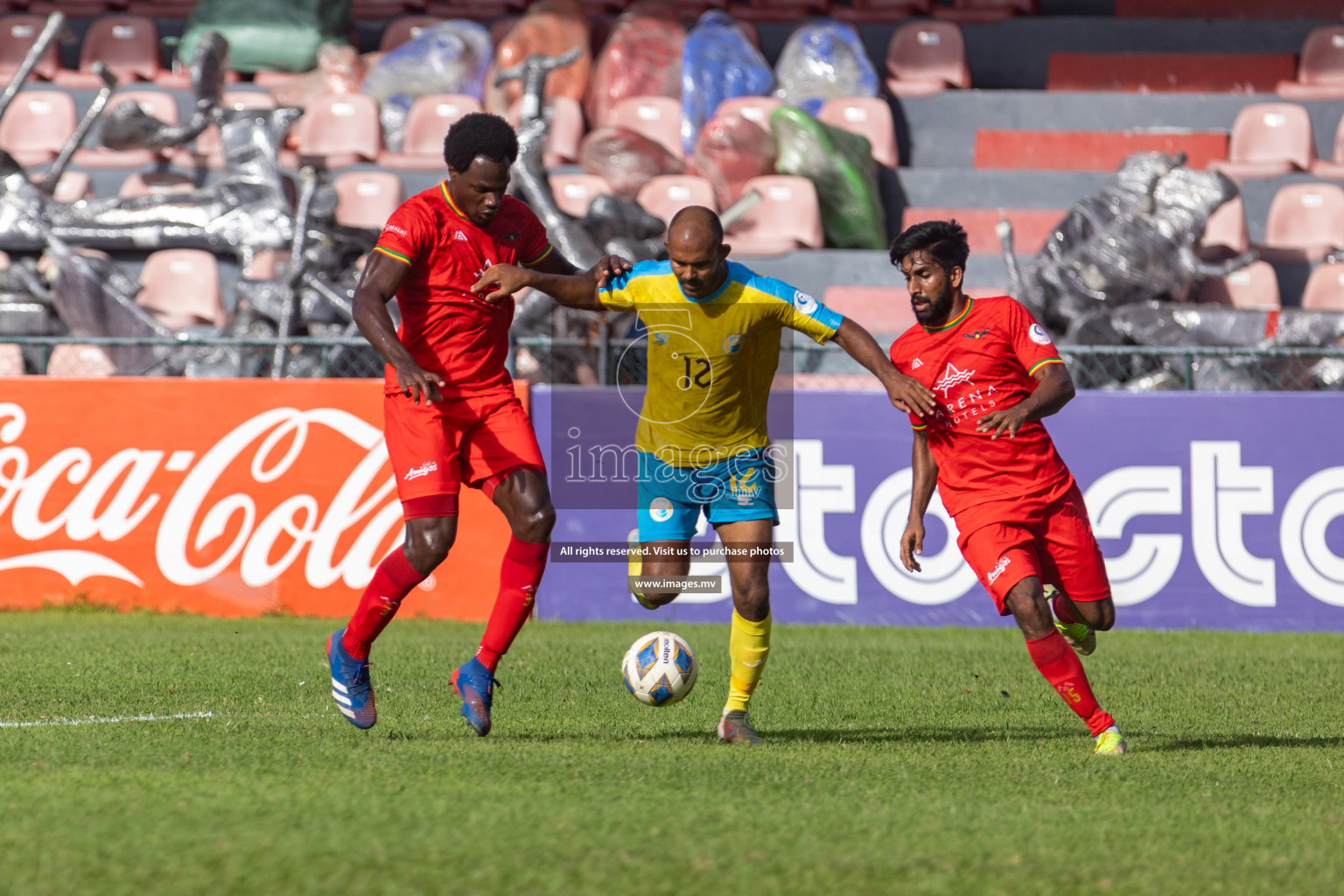 Club Valencia vs De Grande Sports Club in Ooredoo Dhivehi Premier League 2021/22 on 16th July 2022, held in National Football Stadium, Male', Maldives Photos: Hassan Simah/ Images mv