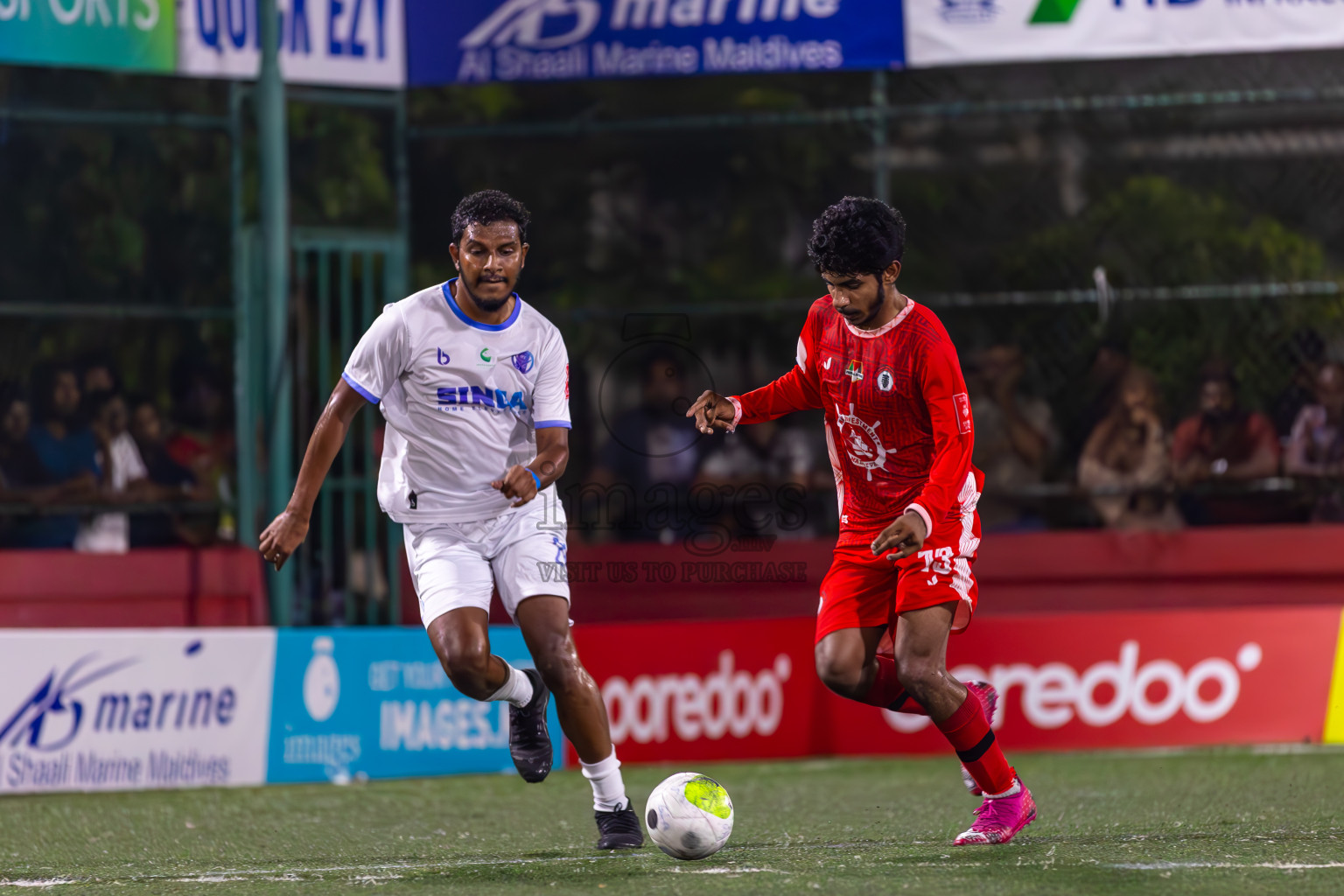 HA Ihavandhoo vs HA Maarandhoo in Day 9 of Golden Futsal Challenge 2024 was held on Tuesday, 23rd January 2024, in Hulhumale', Maldives
Photos: Ismail Thoriq / images.mv