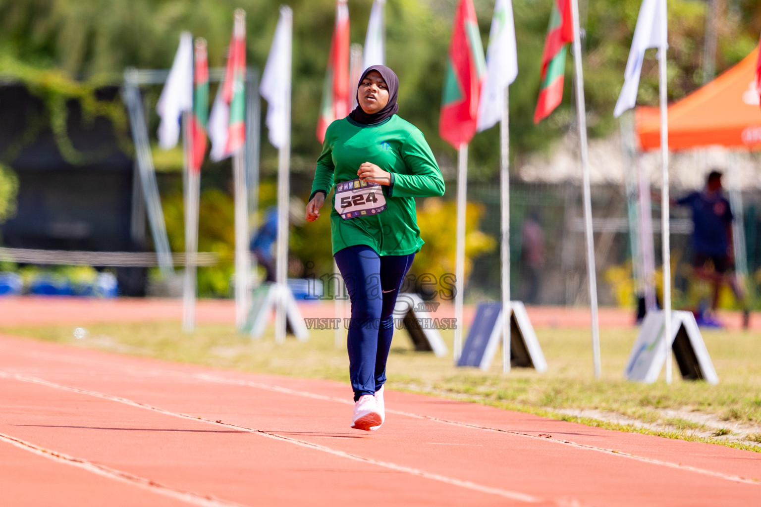 Day 3 of MWSC Interschool Athletics Championships 2024 held in Hulhumale Running Track, Hulhumale, Maldives on Monday, 11th November 2024. 
Photos by: Hassan Simah / Images.mv