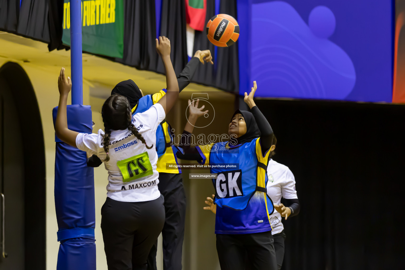 Club Green Streets vs KYRS in the Milo National Netball Tournament 2022 on 21 July 2022, held in Social Center, Male', Maldives. Photographer: Shuu / Images.mv