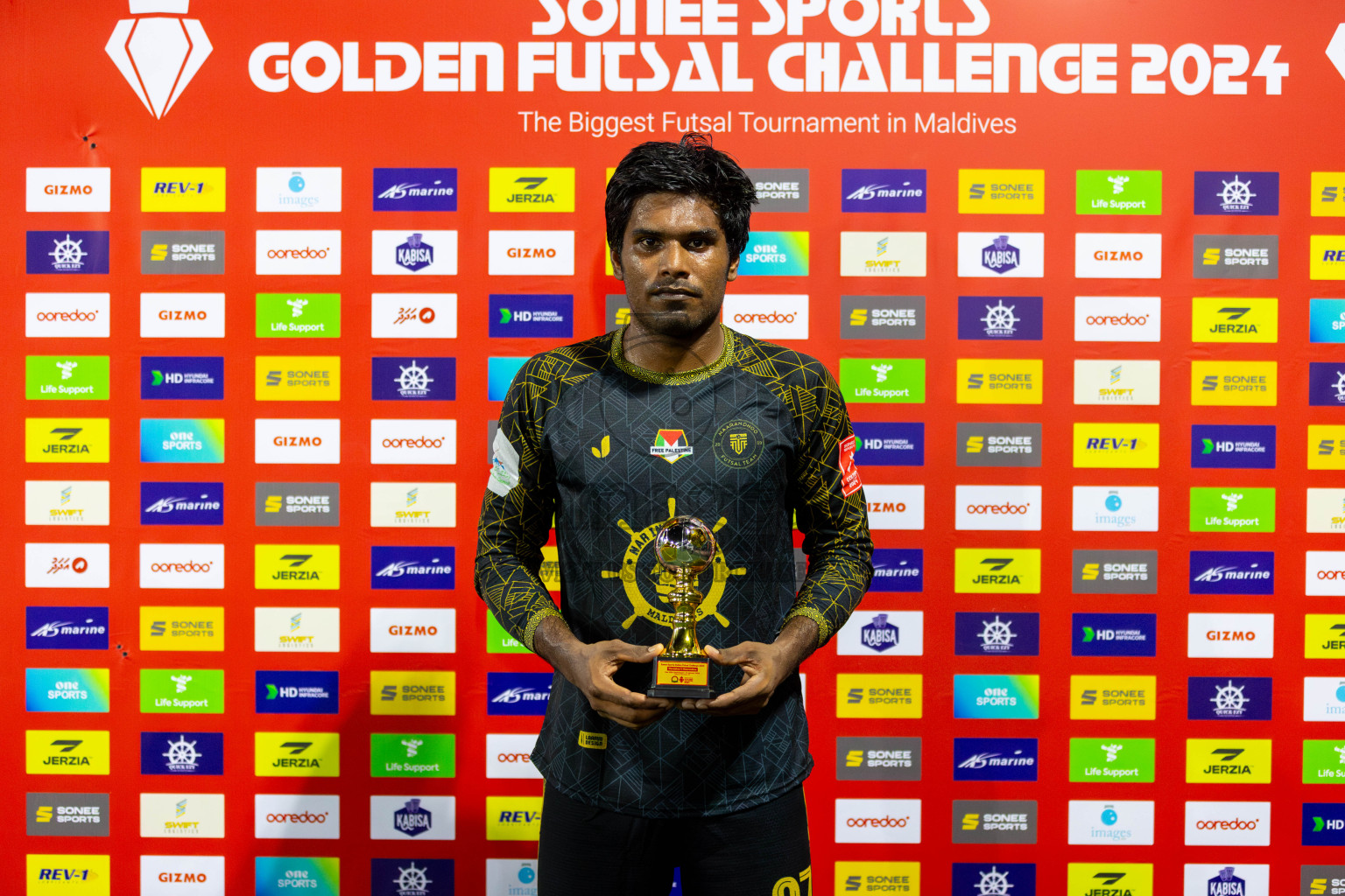 HA Muraidhoo vs HA Maarandhoo in Day 5 of Golden Futsal Challenge 2024 was held on Friday, 19th January 2024, in Hulhumale', Maldives Photos: Mohamed Mahfooz Moosa / images.mv