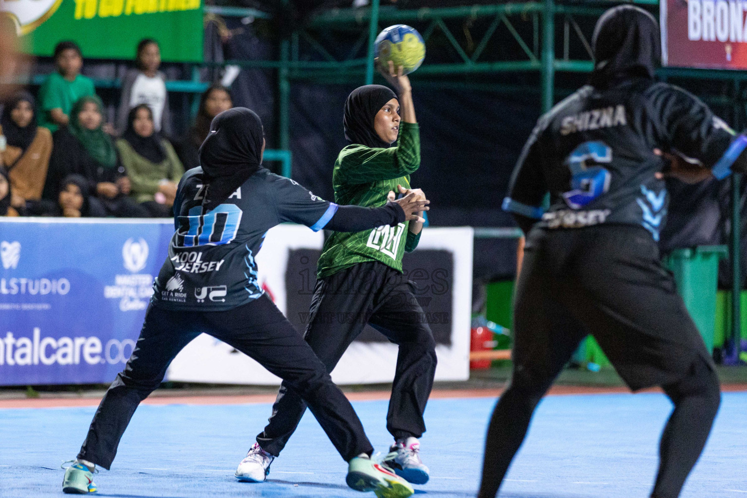 Day 20 of 10th National Handball Tournament 2023, held in Handball ground, Male', Maldives on Wednesday, 20th December 2023 Photos: Nausham Waheed/ Images.mv