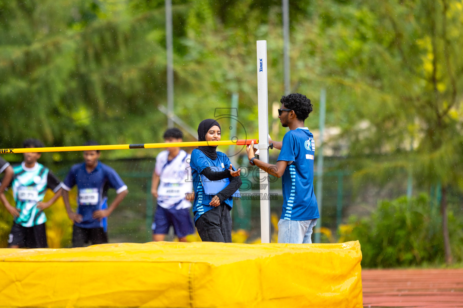 Day 1 of MWSC Interschool Athletics Championships 2024 held in Hulhumale Running Track, Hulhumale, Maldives on Saturday, 9th November 2024. 
Photos by: Ismail Thoriq / images.mv