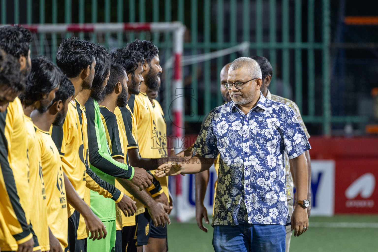 M. Veyvah vs M. Maduvvari in Day 12 of Golden Futsal Challenge 2025 was held on Thursday, 16th January 2025, in Hulhumale', Maldives Photos: Mohamed Mahfooz Moosa / images.mv