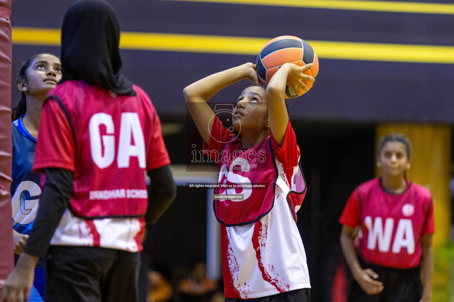 Day7 of 24th Interschool Netball Tournament 2023 was held in Social Center, Male', Maldives on 2nd November 2023. Photos: Nausham Waheed / images.mv