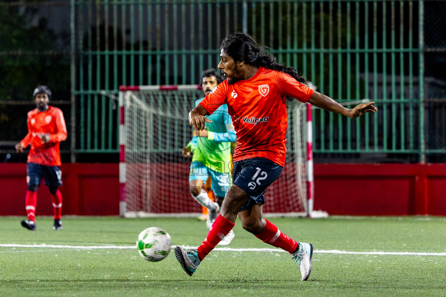 WAMCO vs Veliga in Day 10 of Office League 2025 was held on Friday, 25th April 2025 in Hulhumale', Maldives. Photos: Nausham Waheed / images.mv