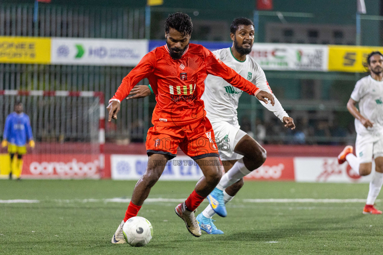 HA Filladhoo vs HA Muraidhoo in Day 9 of Golden Futsal Challenge 2024 was held on Tuesday, 23rd January 2024, in Hulhumale', Maldives Photos: Nausham Waheed / images.mv