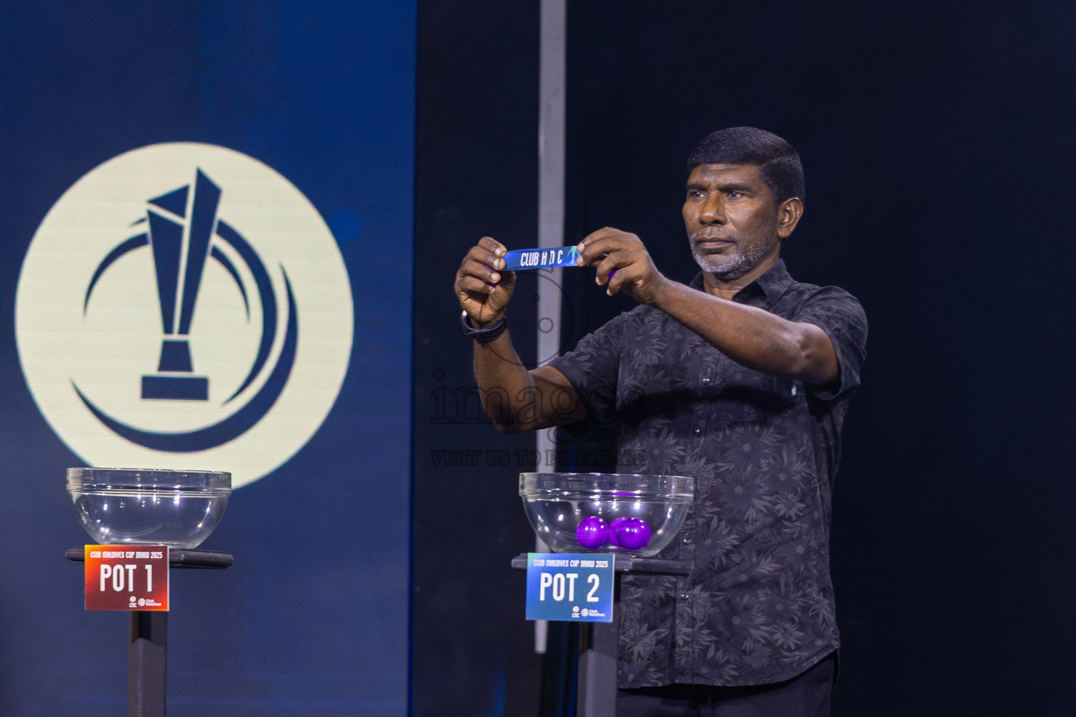 Draw for Club Maldives Cup 2025 was held on Friday, 12th September 2025 at PSM Studio. 
Photos: Ismail Thoriq/images.mv