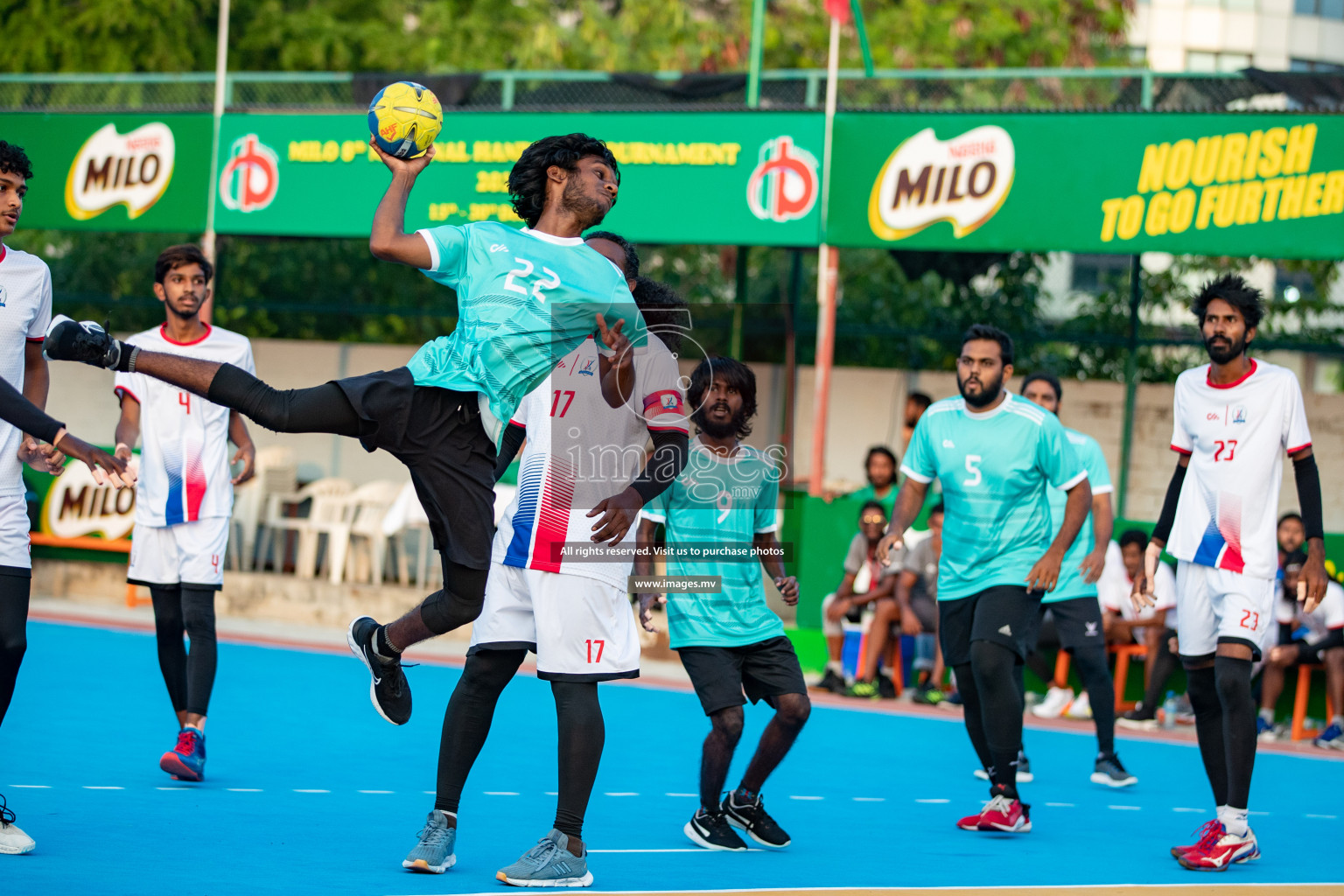 Milo 8th National Handball Tournament Day 4, 18th December 2021, at Handball Ground, Male', Maldives. Photos by Hassan Simah