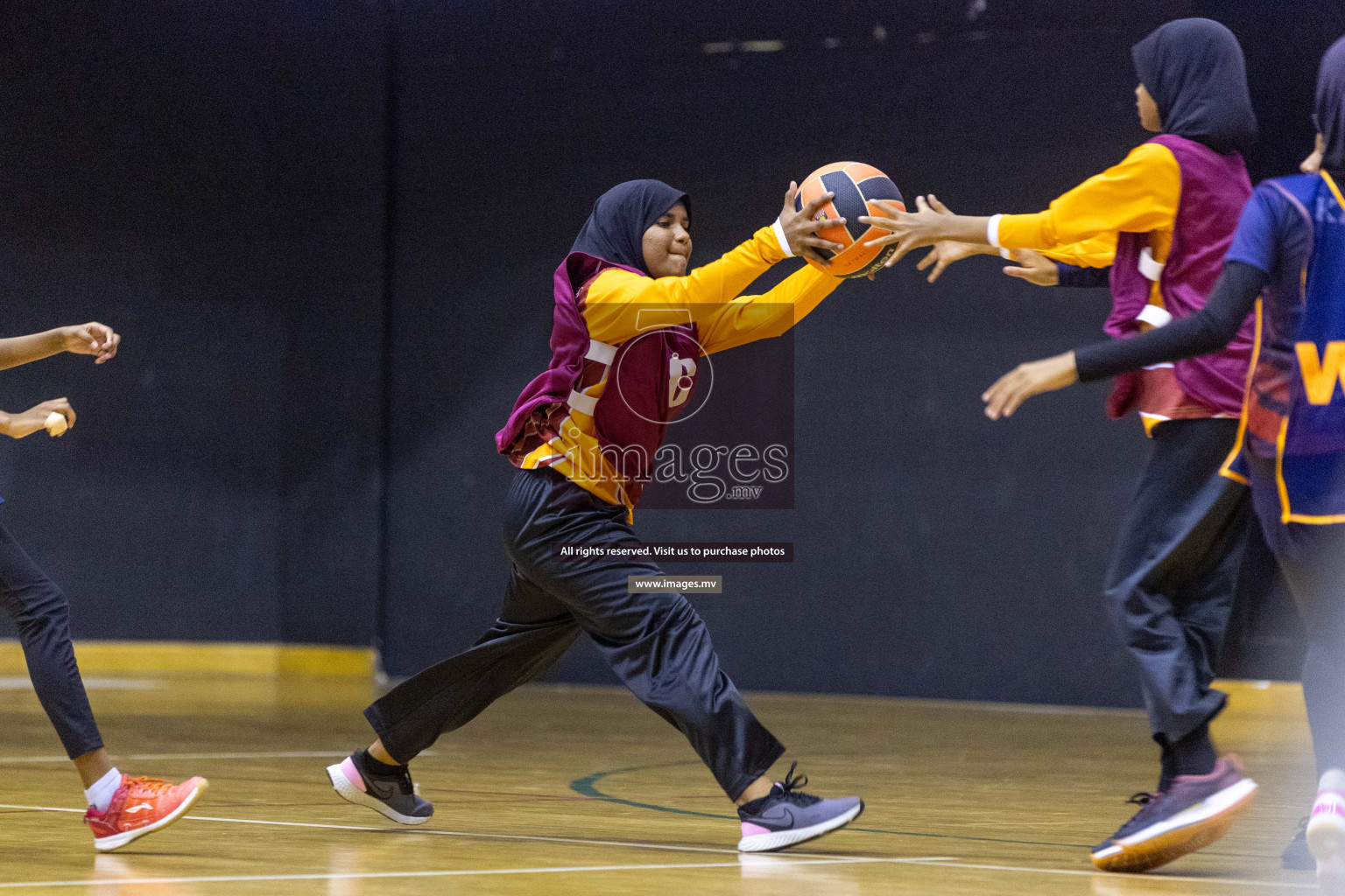 Day7 of 24th Interschool Netball Tournament 2023 was held in Social Center, Male', Maldives on 2nd November 2023. Photos: Nausham Waheed / images.mv