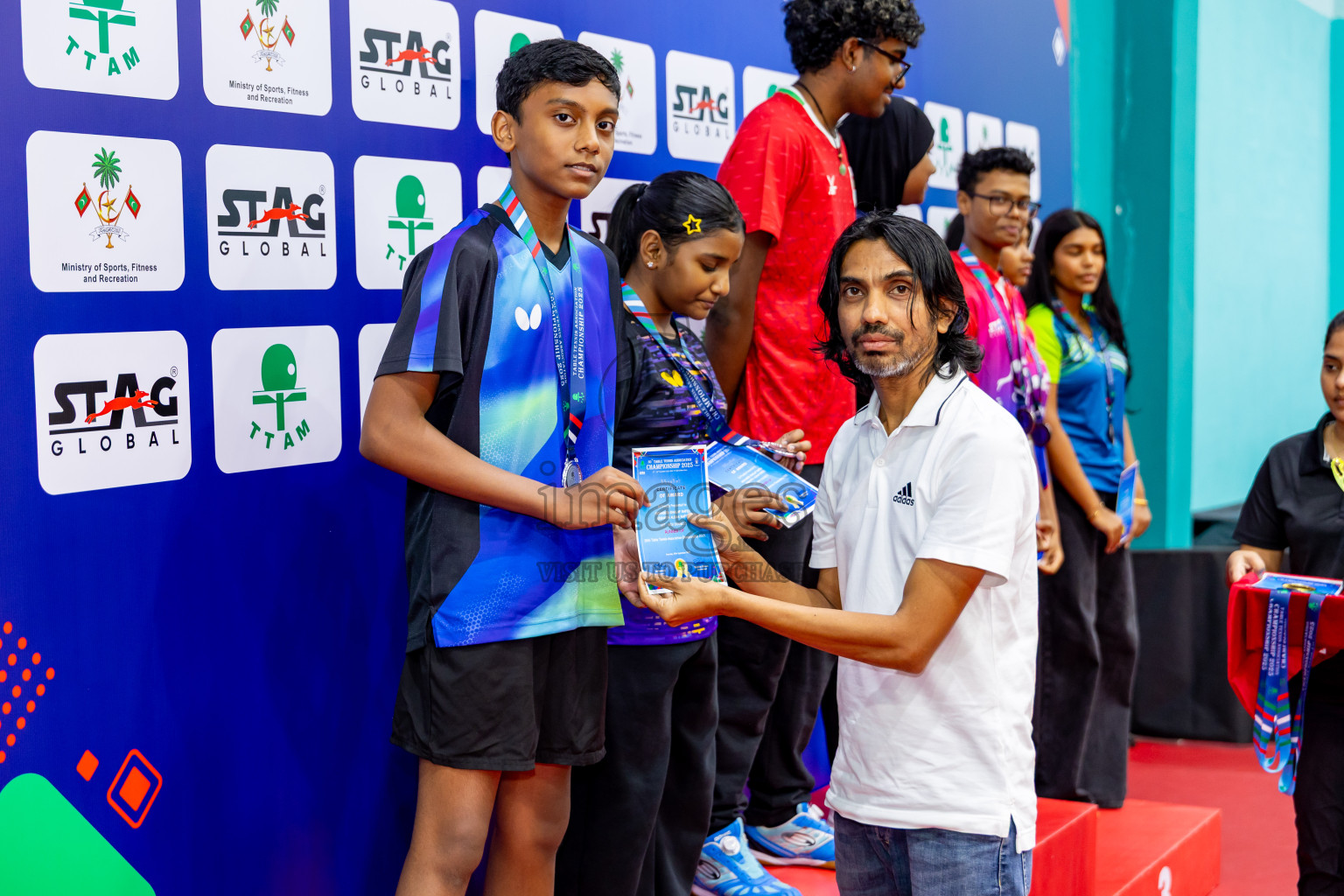 Finals of 30th Table Tennis Association Championship 2025 was held on Saturday, 20th September 2025 in Male' TT Hall, Male', Maldives. Photos: Nausham Waheed / images.mv