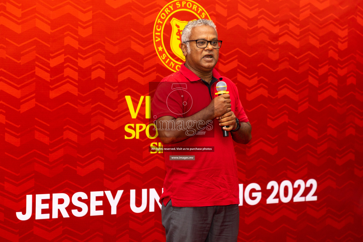 Victory Sports Club Jersey Unveiling 2022 on 14th July 2022, held in Jamaaludheen School Hall, Male', Maldives  Photos: Hassan Simah / Images.mv