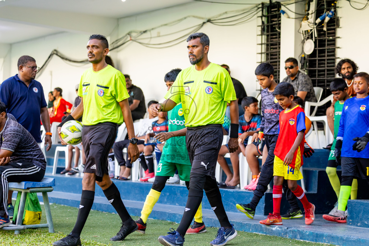 Day 3 of MILO Academy Championship 2025 (U-12) was held at Henveiru Stadium in Male', Maldives on Saturday, 3rd May 2025. Photos: Nausham Waheed / images.mv