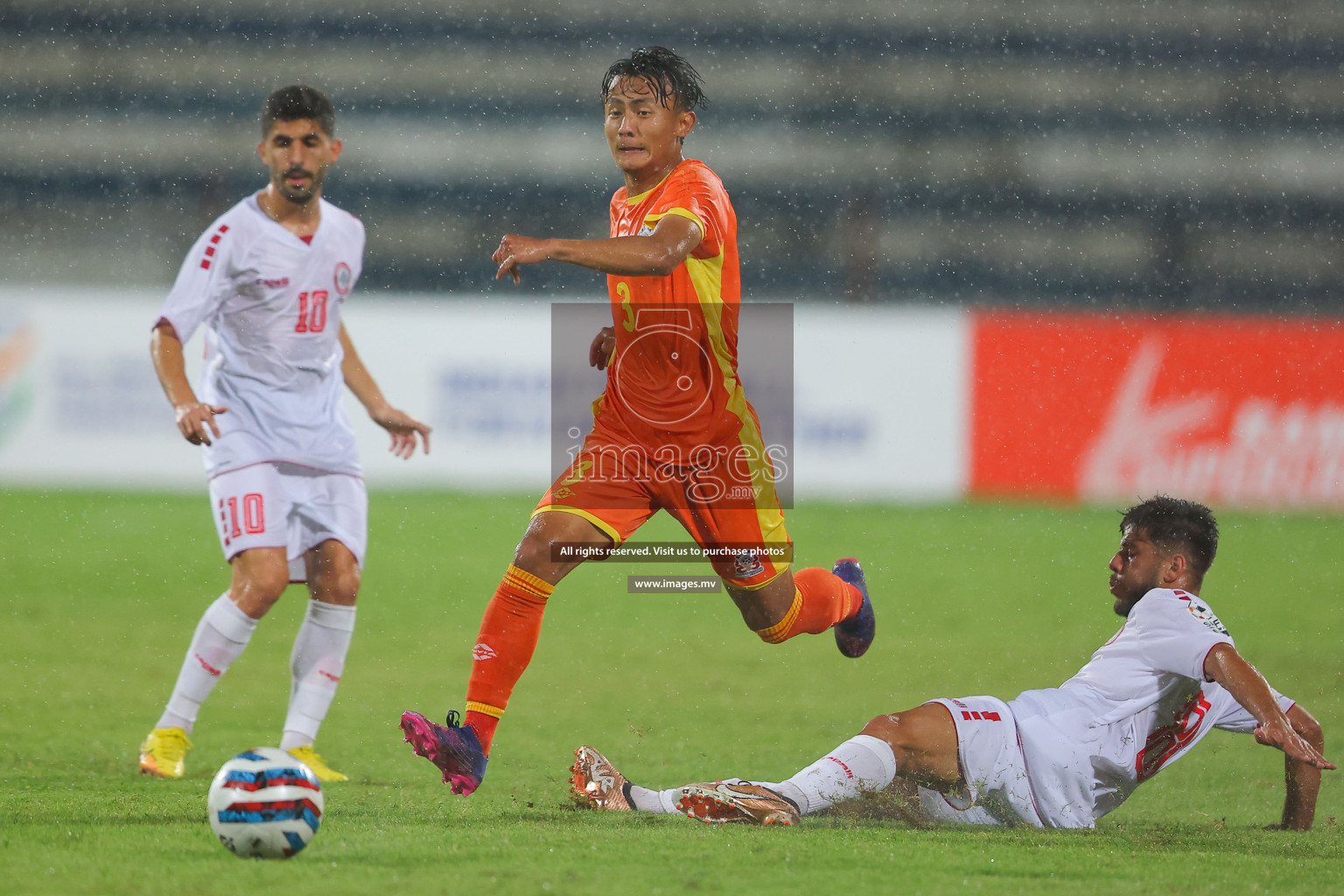 Bhutan vs Lebanon in SAFF Championship 2023 held in Sree Kanteerava Stadium, Bengaluru, India, on Sunday, 25th June 2023. Photos: Nausham Waheed / images.mv