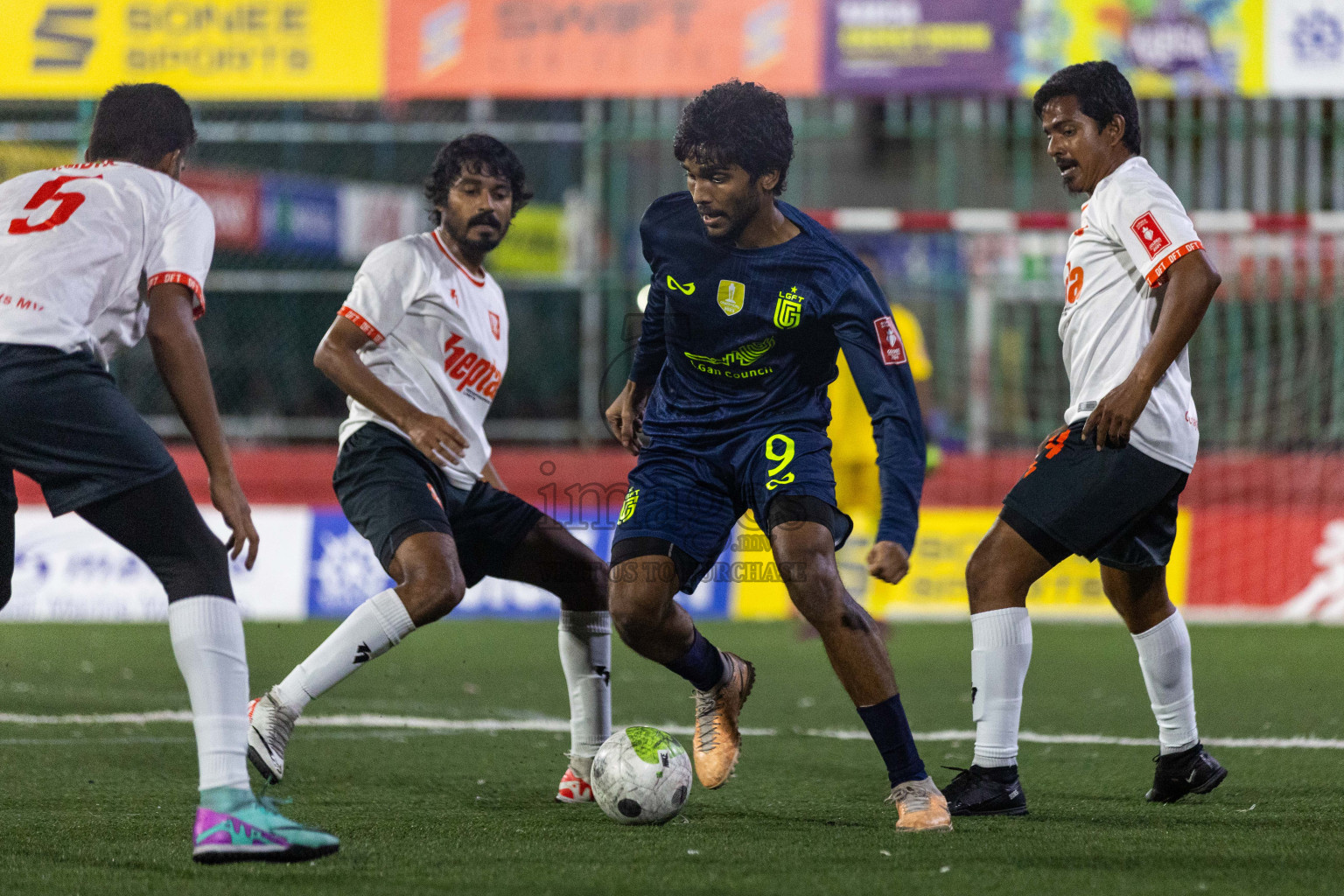 L  Dhanbidhoo vs L Gan in Day 20 of Golden Futsal Challenge 2024 was held on Saturday , 3rd February 2024 in Hulhumale', Maldives Photos: Nausham Waheed / images.mv