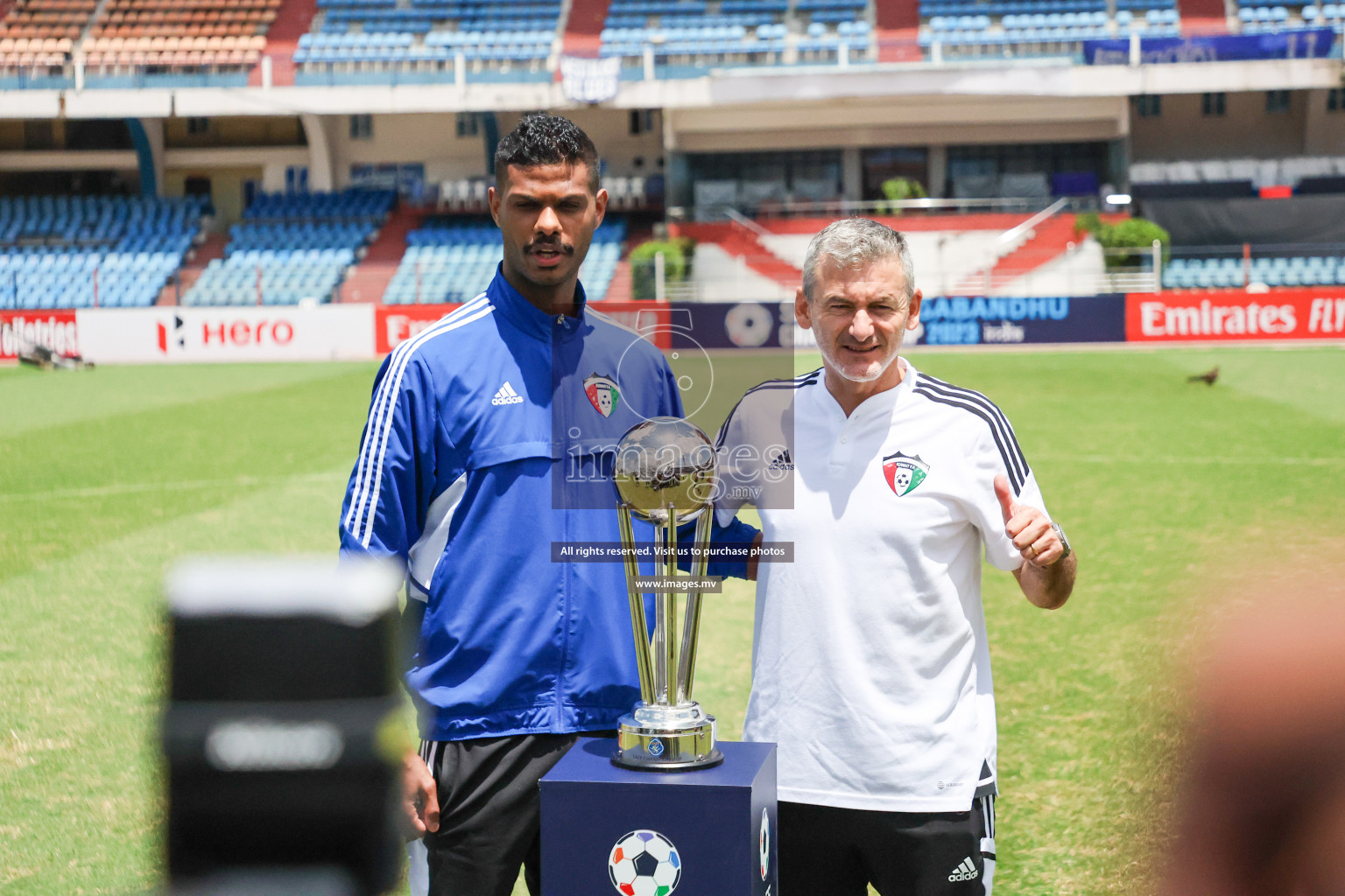 Saff Championship Final Pre-match press conference held in Sree Kanteerava Stadium, Bengaluru, India, on Monday, 3rd July 2023. Photos: Nausham Waheed / images.mv