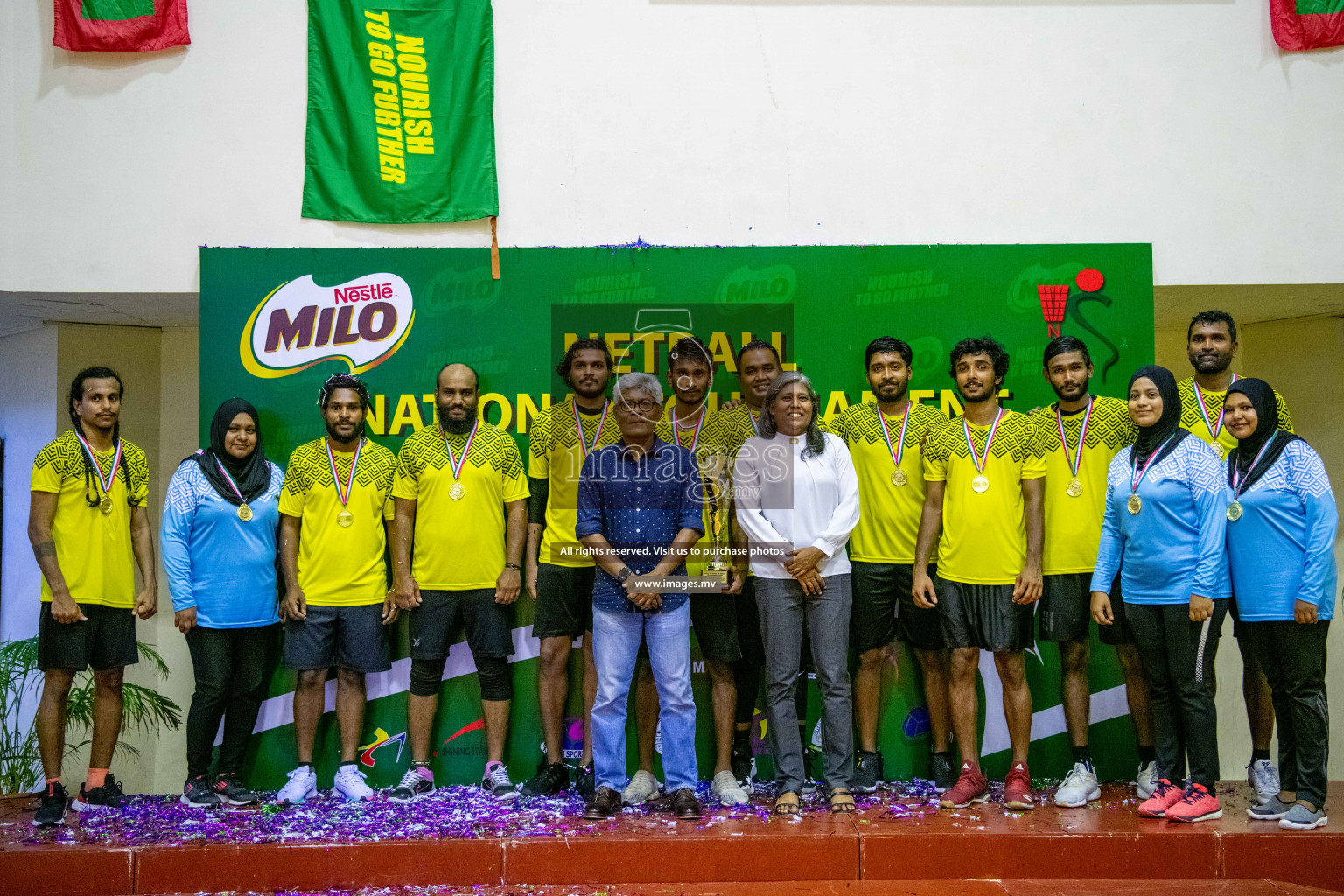 Kulhudhuffushi Youth & R.C vs Club Matrix in the Finals of Milo National Netball Tournament 2021 held on 4th December 2021 in Male', Maldives Photos: Ismail Thoriq, Maanish / images.mv