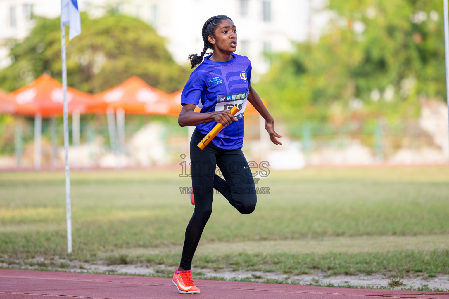 Day 5 of MWSC Interschool Athletics Championships 2024 held in Hulhumale Running Track, Hulhumale, Maldives on Wednesday, 13th November 2024. Photos by: Ismail Thoriq / Images.mv