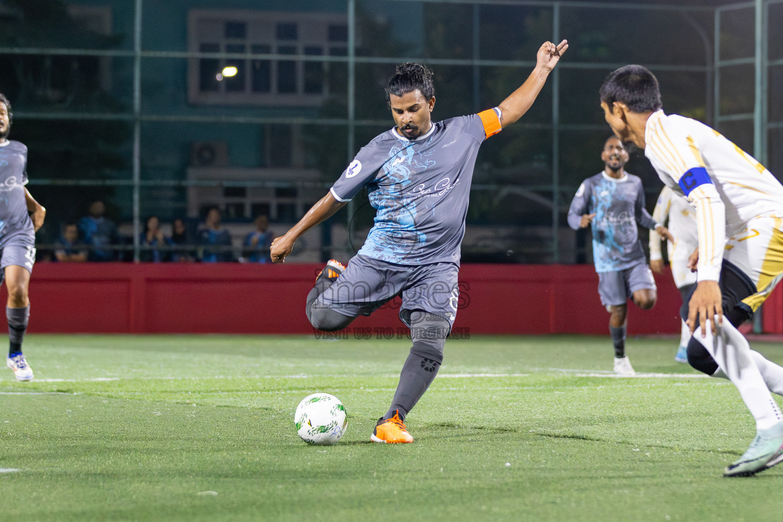 Hajj Club vs Silver Sands in Day 2 of Office League 2025 was held on Thursday, 17th April 2025 in Hulhumale', Maldives. Photos: Mohamed Mahfooz Moosa / images.mv
