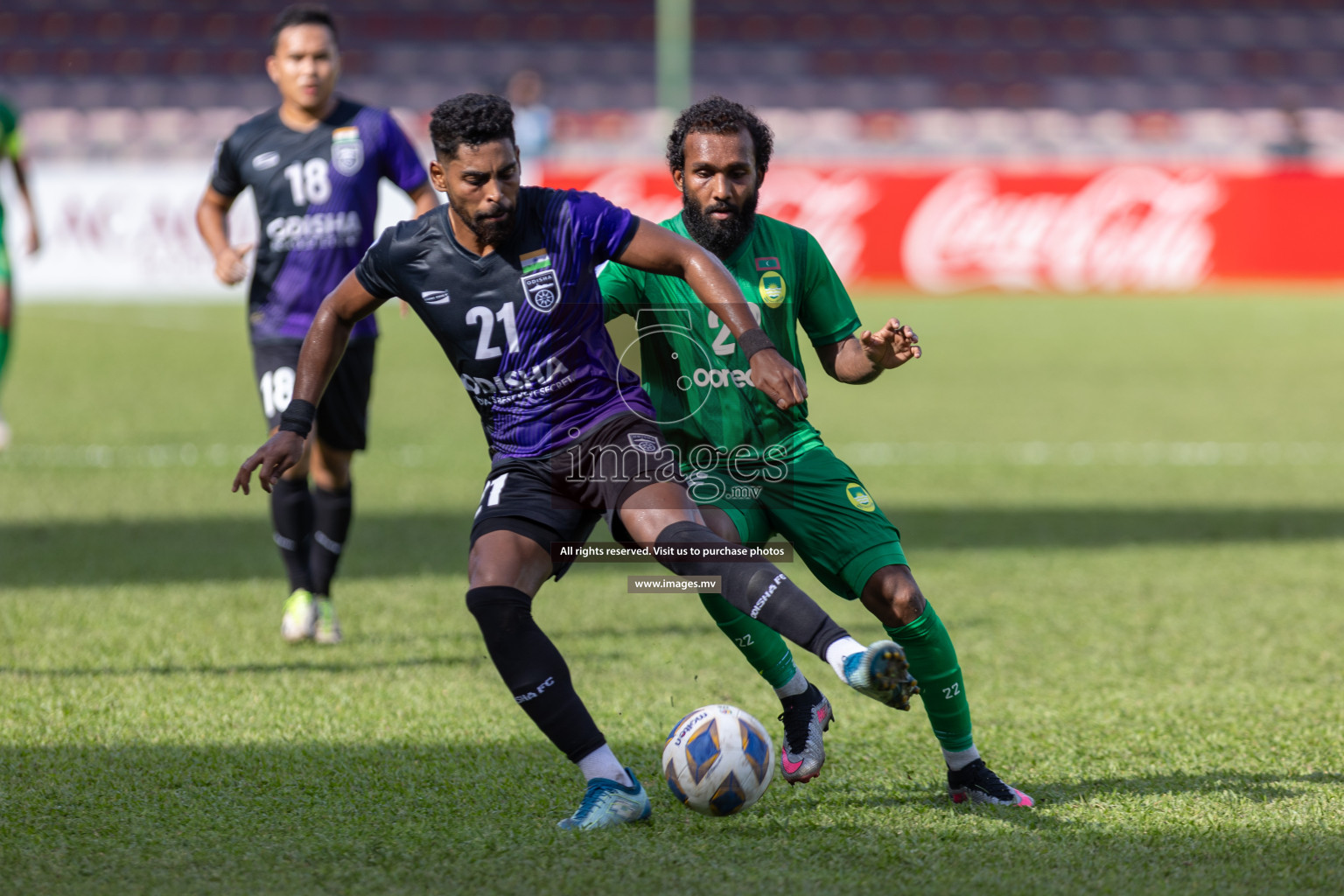 Maziya Sports & Recreation Club vs Odisha FC in the group stage of AFC Cup 2023 held in the National Stadium, Male, Maldives, on Tuesday 7th November 2023. Photos: Mohamed Mahfooz Moosa