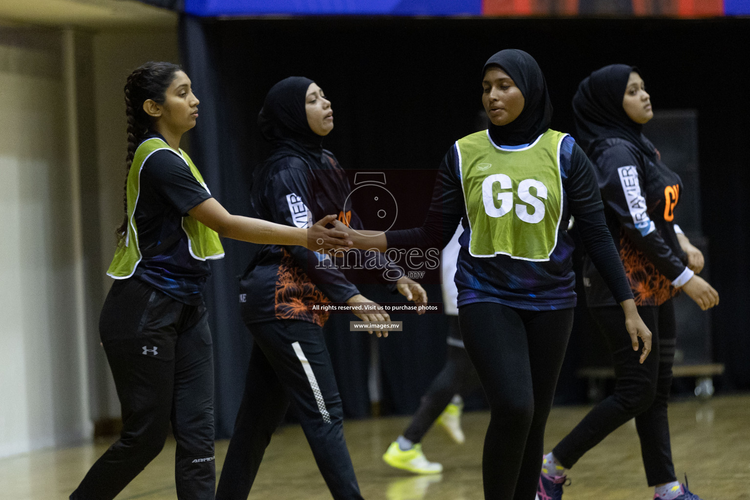 Club Matrix vs Youth United Sports Club in the Milo National Netball Tournament 2022 on 19 July 2022, held in Social Center, Male', Maldives. Photographer: Shuu / Images.mv