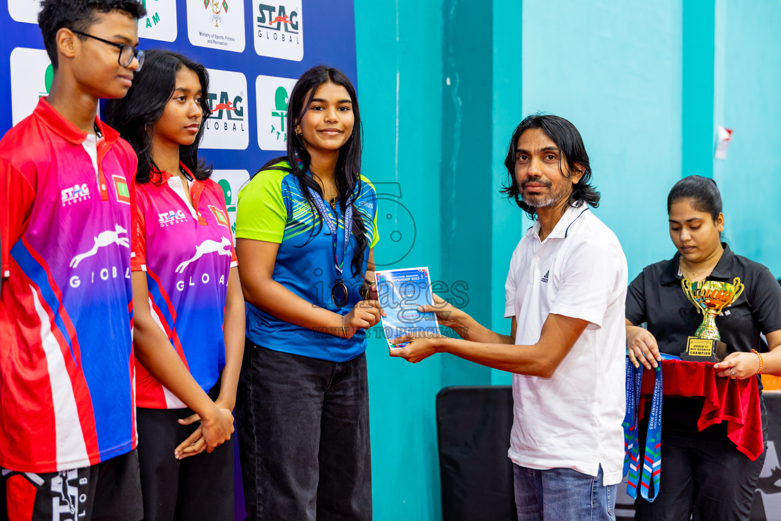 Finals of 30th Table Tennis Association Championship 2025 was held on Saturday, 20th September 2025 in Male' TT Hall, Male', Maldives. Photos: Nausham Waheed / images.mv