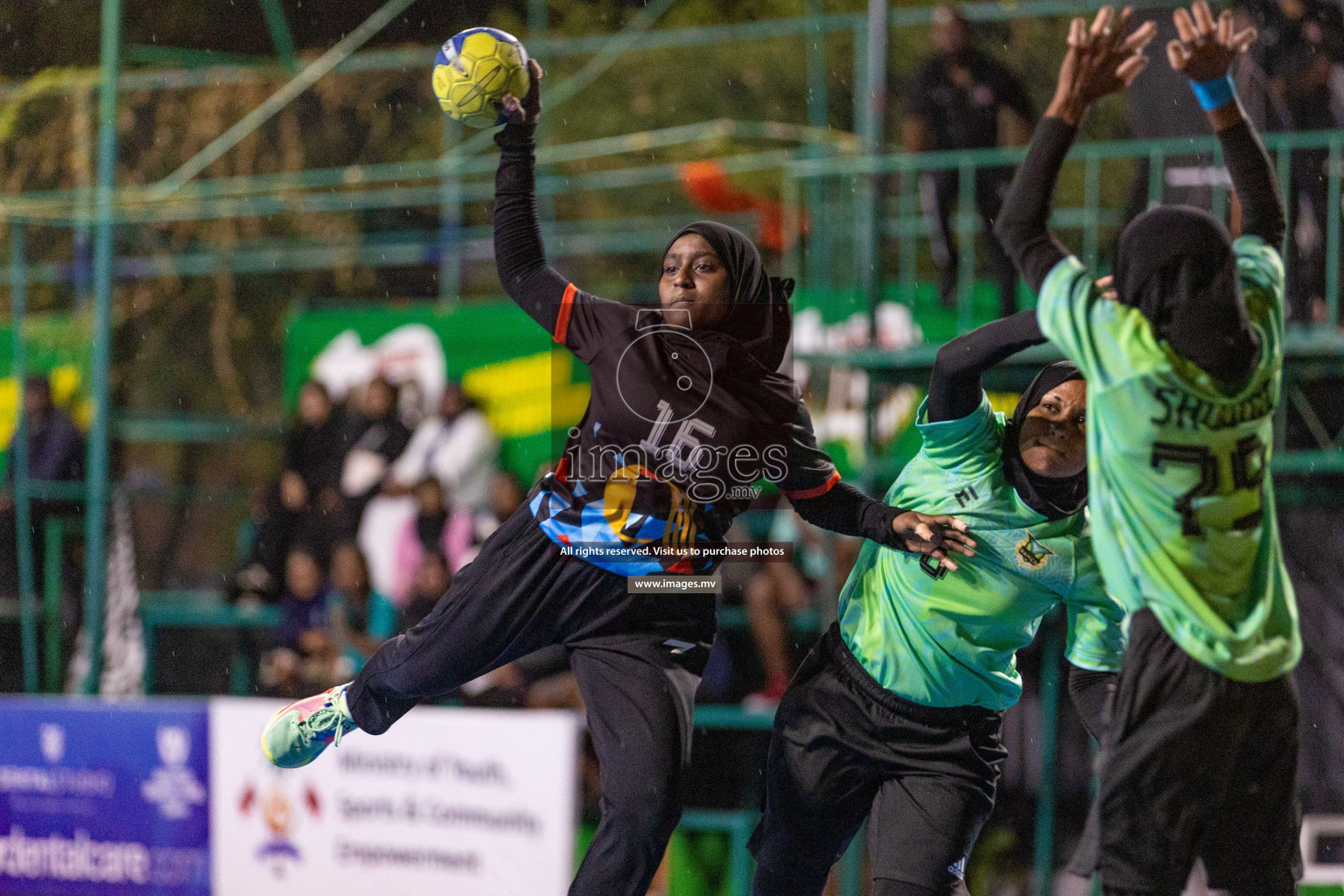 Day 4 of 7th Inter-Office/Company Handball Tournament 2023, held in Handball ground, Male', Maldives on Monday, 18th September 2023 Photos: Nausham Waheed/ Images.mv