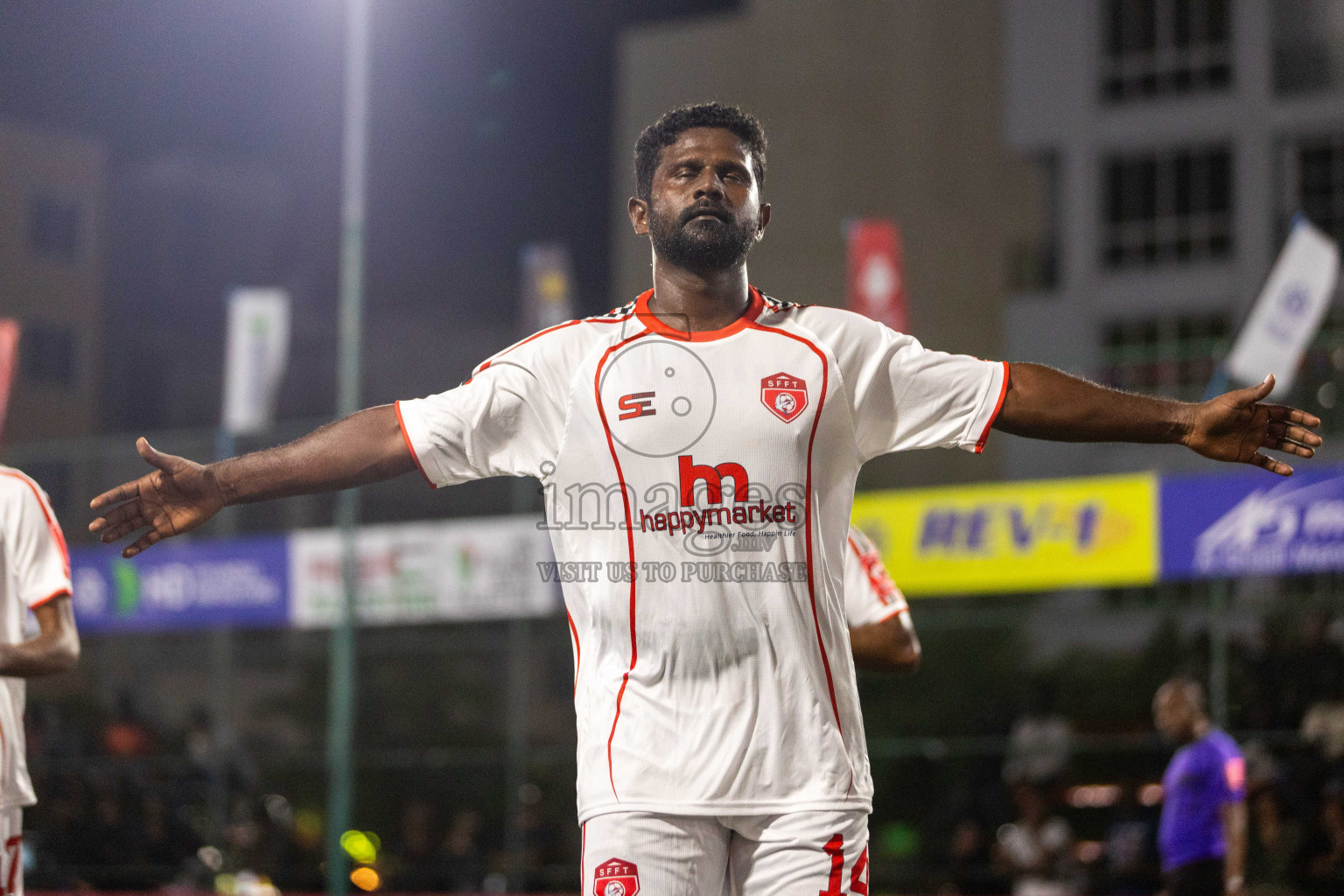 S Maradhoofeydhoo vs S Feydhoo in Day 18 of Golden Futsal Challenge 2024 was held on Thursday, 1st February 2024, in Hulhumale', Maldives Photos: Nausham Waheed, / images.mv