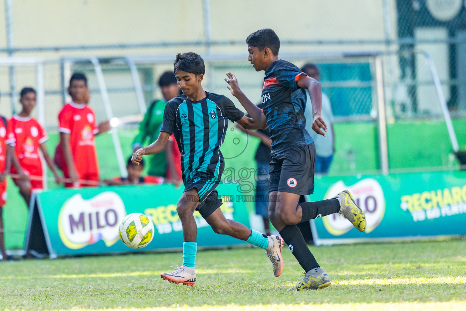 Day 5 of MILO Academy Championship 2025 (U14) was held on Monday, 3rd November 2025 at Henveiru Football Grounds, Male', Maldives . 

Photos: Mohamed Mahfooz Moosa / images.mv