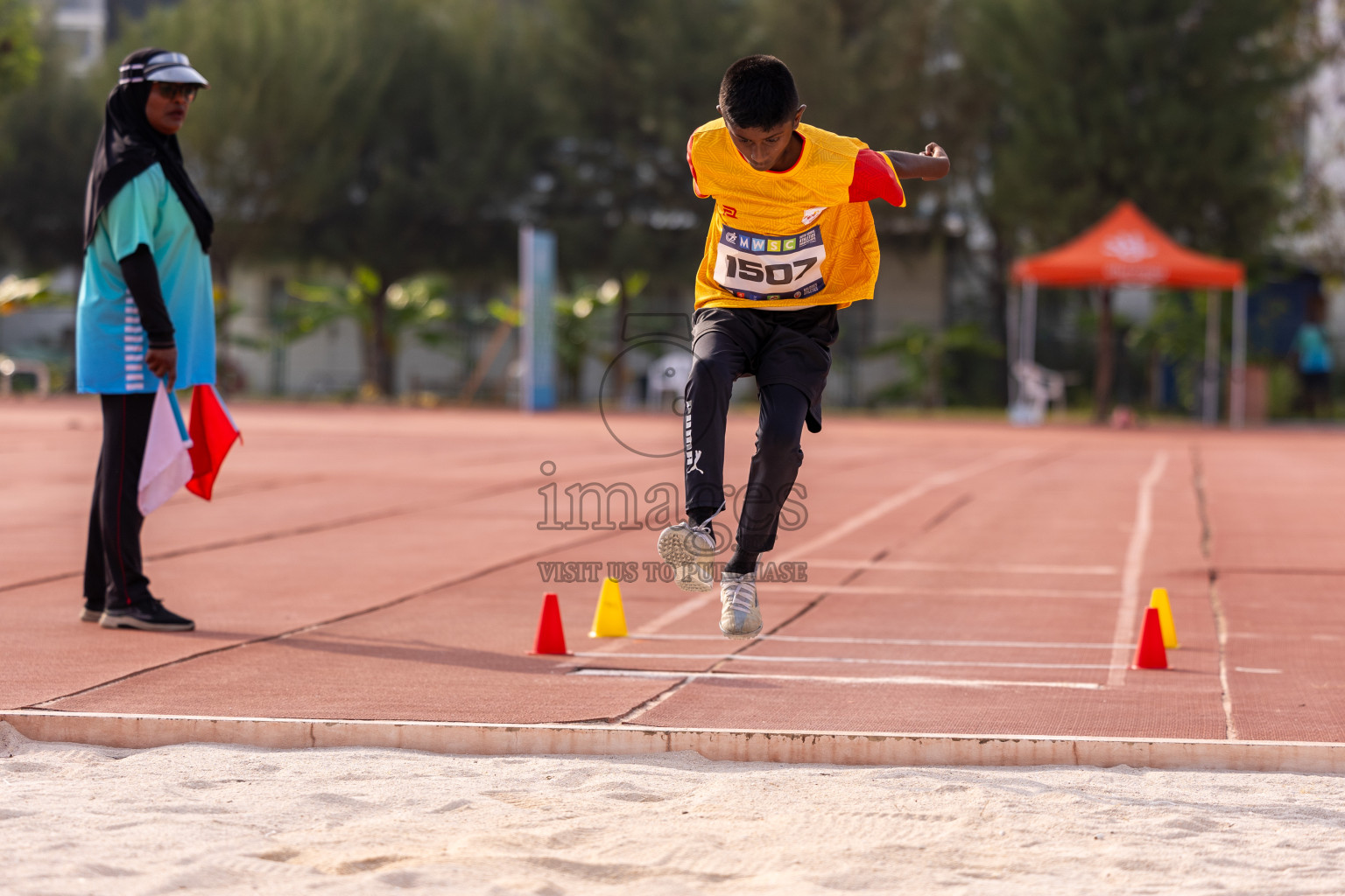 Day 5 of MWSC Interschool Athletics Championships 2024 held in Hulhumale Running Track, Hulhumale, Maldives on Wednesday, 13th November 2024. Photos by: Ismail Thoriq / Images.mv