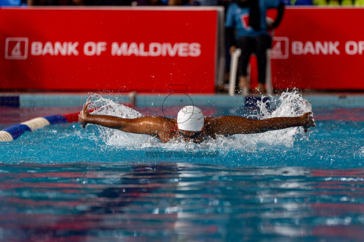 Day 3 of National Swimming Competition 2024 held in Hulhumale', Maldives on Sunday, 15th December 2024. Photos: Hassan Simah / images.mv