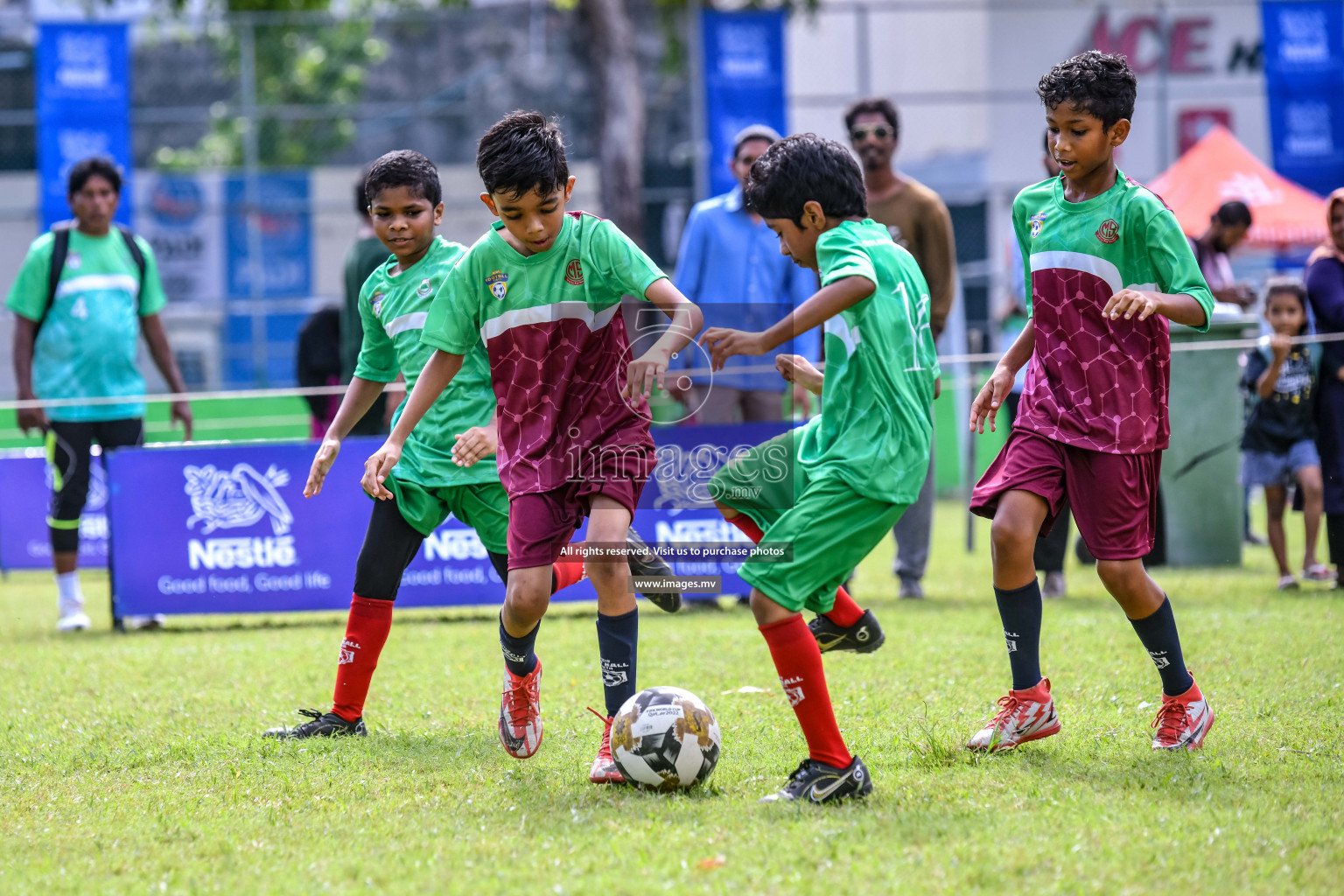 Day 1 of Milo Kids Football Fiesta 2022 was held in Male', Maldives on 19th October 2022. Photos: Nausham Waheed/ images.mv