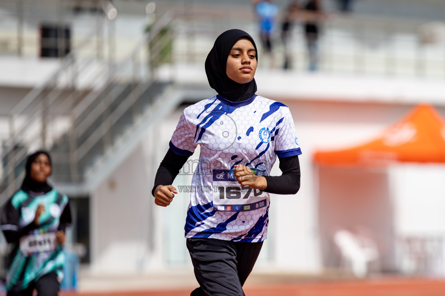 Day 2 of MWSC Interschool Athletics Championships 2024 held in Hulhumale Running Track, Hulhumale, Maldives on Sunday, 10th November 2024. 
Photos by:  Hassan Simah / Images.mv