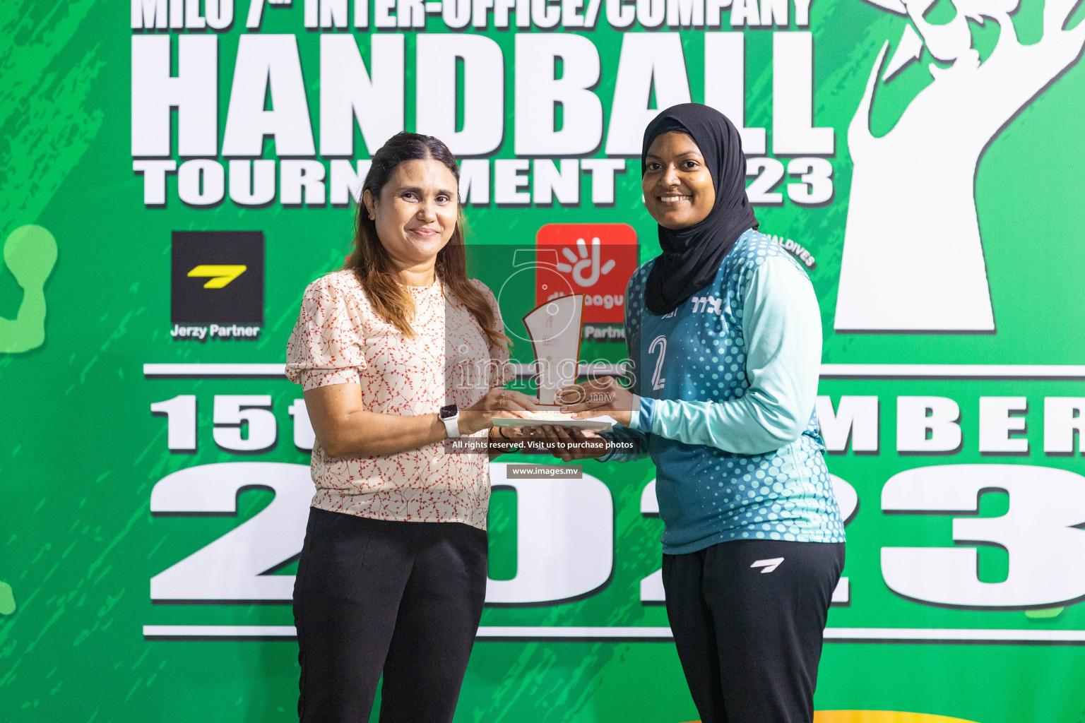 2nd Division Final of 7th Inter-Office/Company Handball Tournament 2023, held in Handball ground, Male', Maldives on Monday, 25th October 2023 Photos: Nausham Waheed/ Images.mv