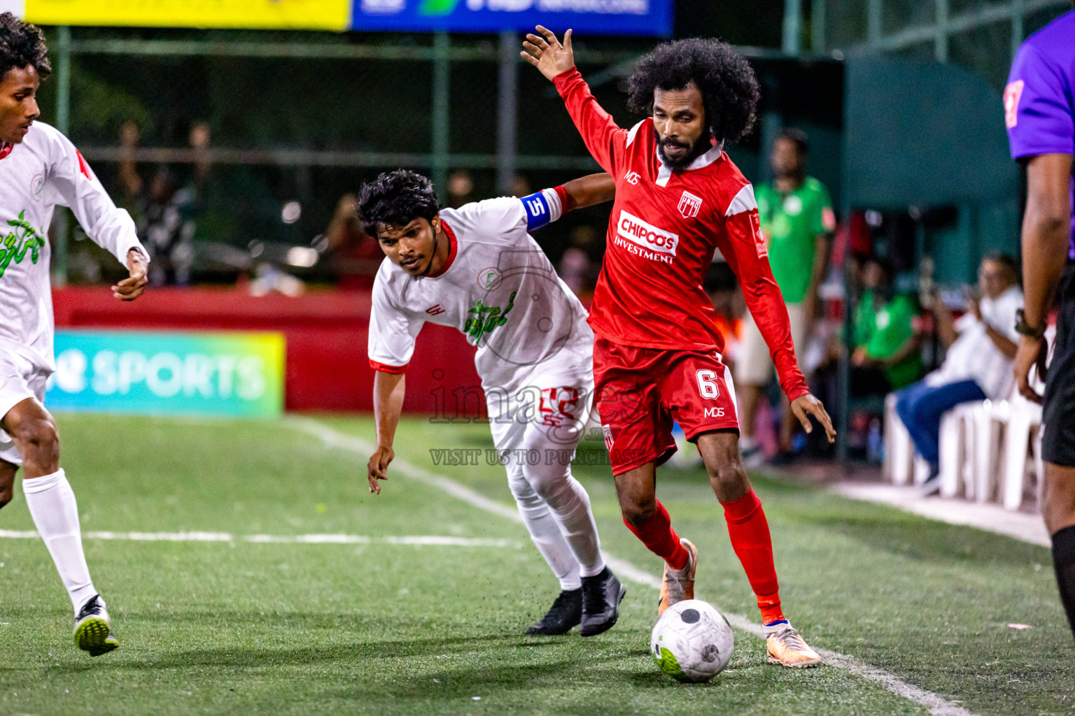 Th. Vilufushi  VS  Th. Gaadhiffushi in Day 20 of Golden Futsal Challenge 2024 was held on Saturday , 3rd February 2024 in Hulhumale', Maldives Photos: Nausham Waheed / images.mv