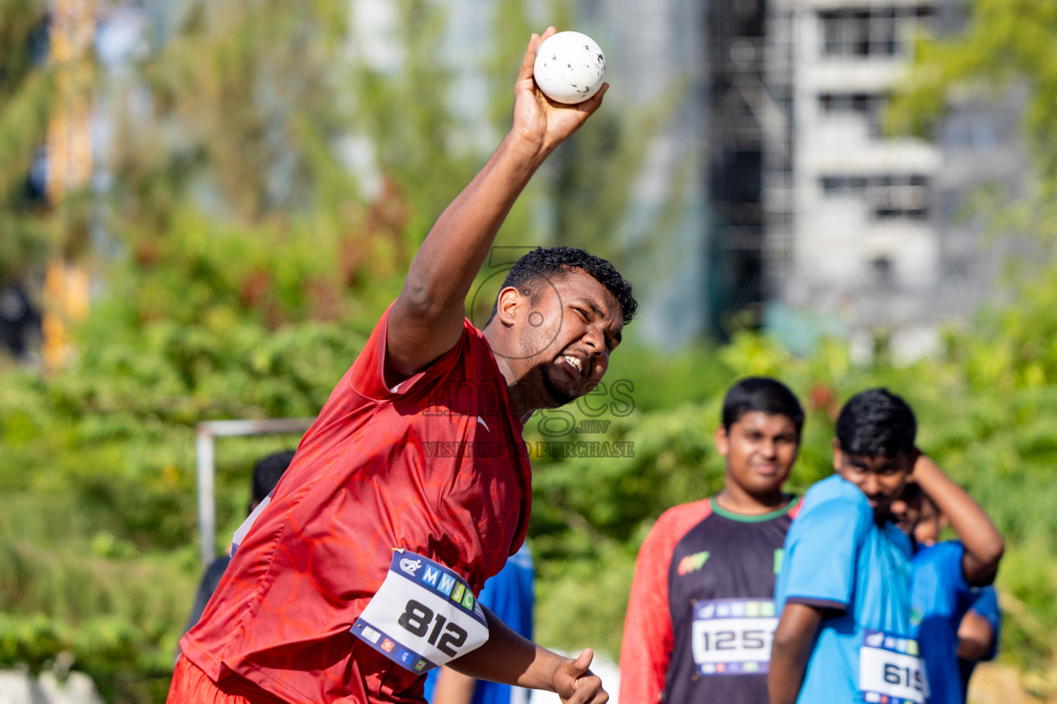 Day 1 of MWSC Interschool Athletics Championships 2024 held in Hulhumale Running Track, Hulhumale, Maldives on Saturday, 9th November 2024. 
Photos by: Ismail Thoriq, Hassan Simah / Images.mv