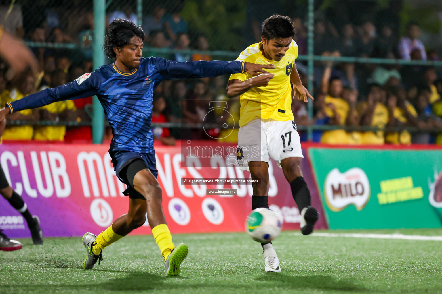 RRC vs Customs RC in Club Maldives Cup 2023 held in Hulhumale, Maldives, on Tuesday, 18th July 2023 Photos: Hassan Simah / images.mv