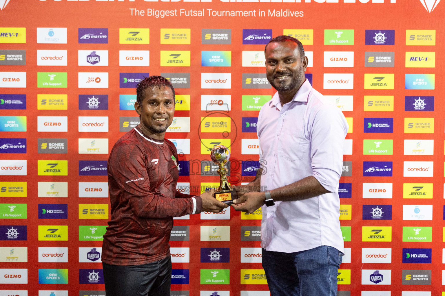 Sh Foakaidhoo vs Sh Maroshi in Day 5 of Golden Futsal Challenge 2024 was held on Friday, 19th January 2024, in Hulhumale', Maldives Photos: Nausham Waheed / images.mv